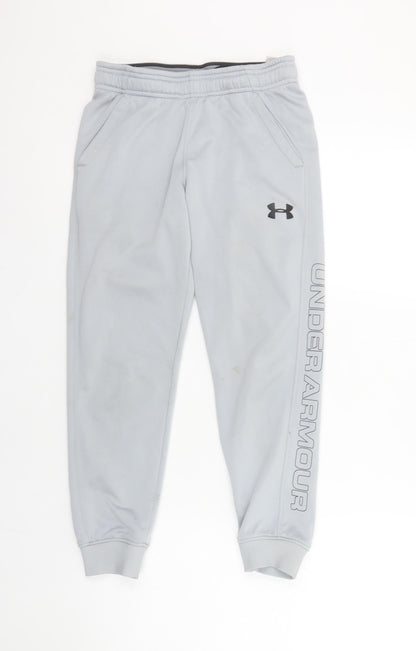 Boys UK Size M Under armour Regular Fit Jogger Grey Trousers