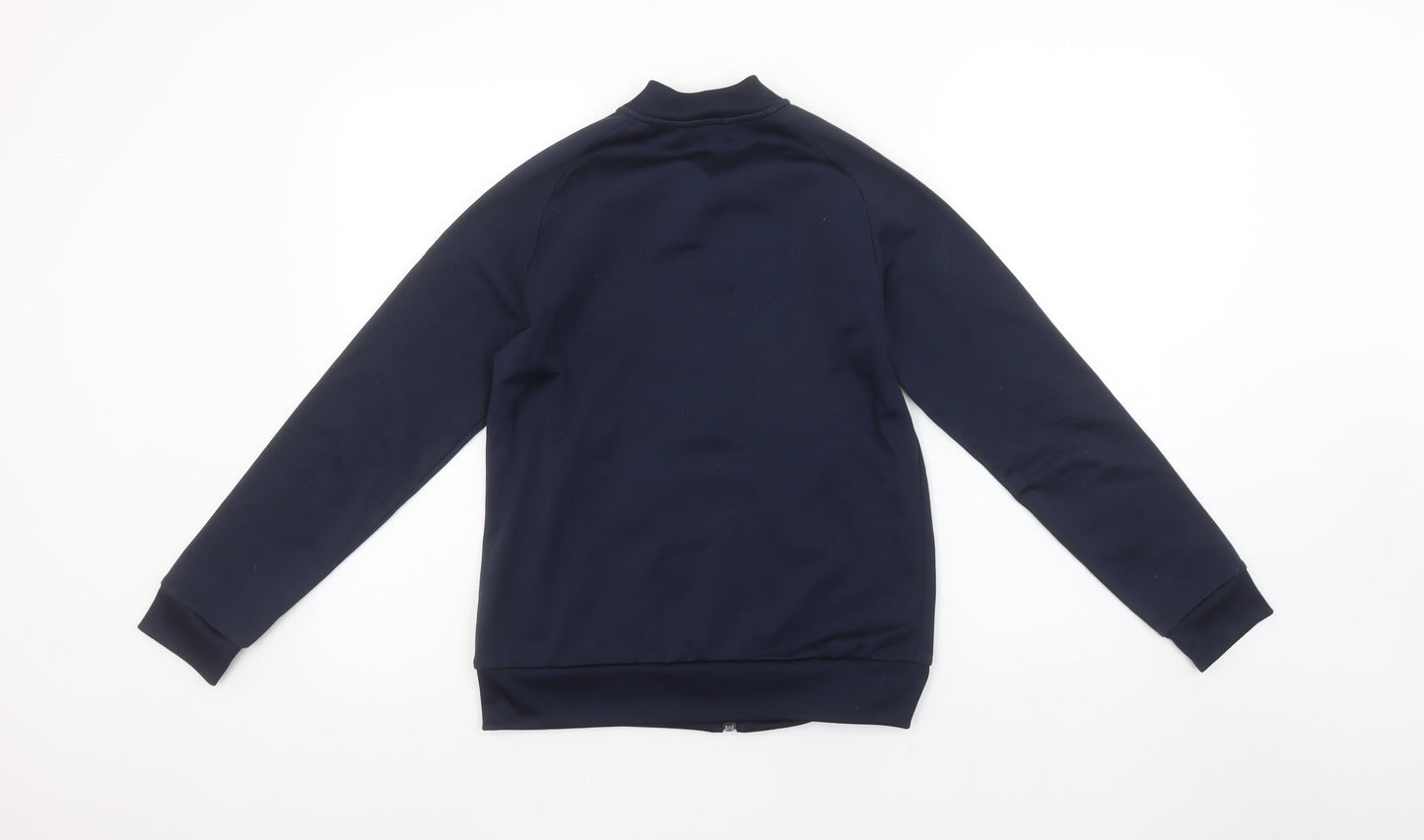 adidas Boys Blue Full Zip Sweatshirt 11-12 Years Sports Logo Jacket