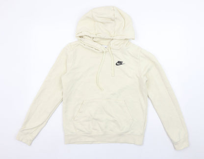 Womens UK Size XS Nike Beige Pullover Hoodie