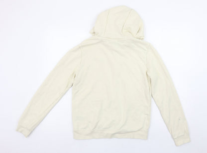Womens UK Size XS Nike Beige Pullover Hoodie