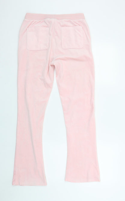 Girls UK Size 12-13 Years Juicy Couture Regular Fit Jogger Pink Trousers