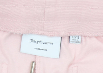 Girls UK Size 12-13 Years Juicy Couture Regular Fit Jogger Pink Trousers