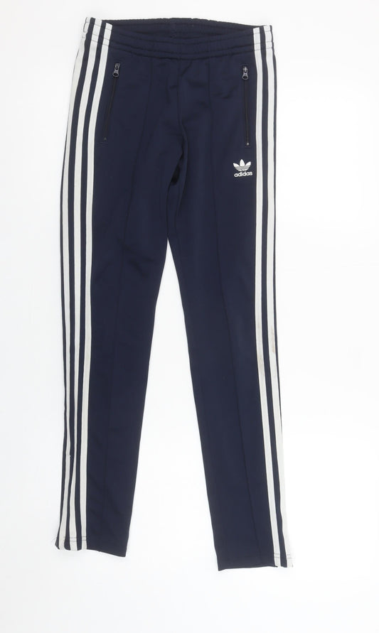 Boys UK Size 11-12 Years adidas Regular Fit Jogger Blue Trousers