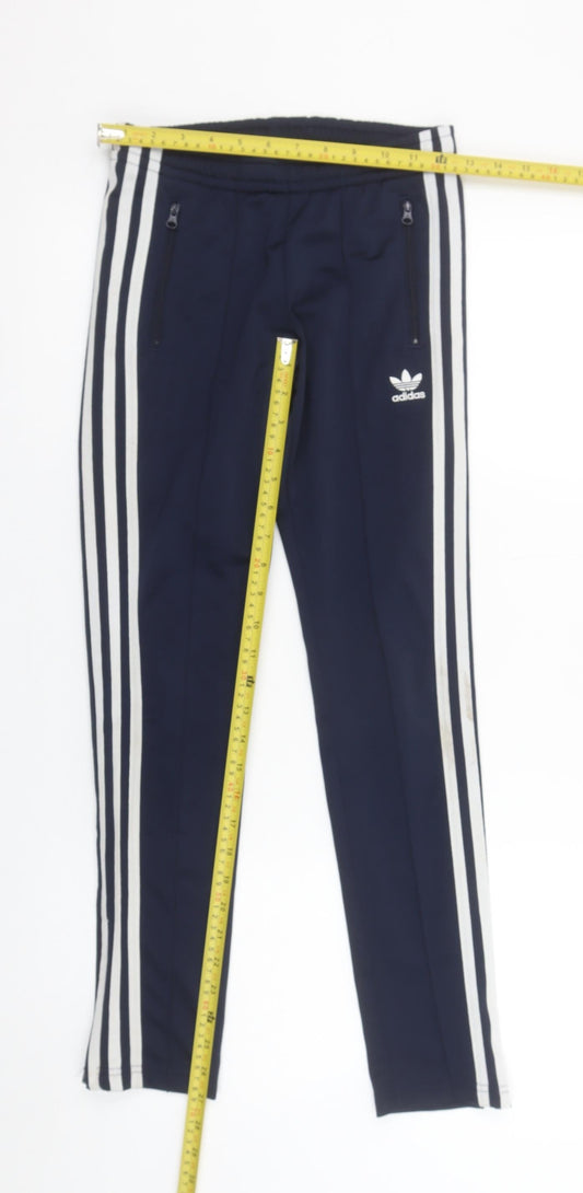 Boys UK Size 11-12 Years adidas Regular Fit Jogger Blue Trousers