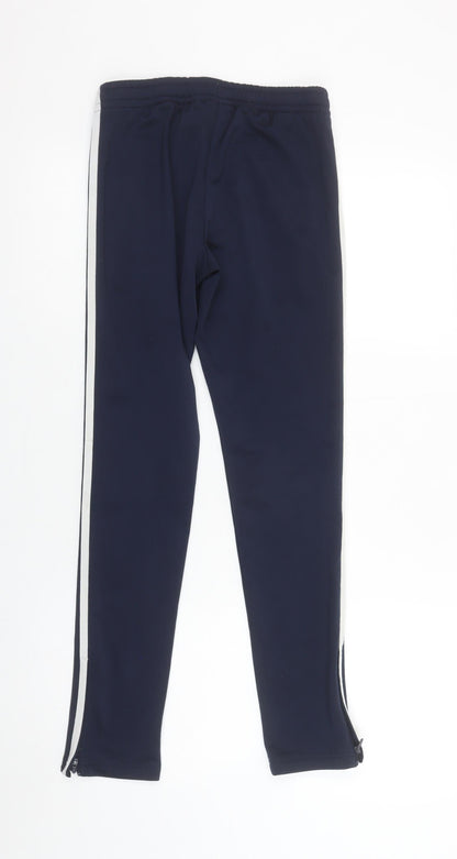 Boys UK Size 11-12 Years adidas Regular Fit Jogger Blue Trousers