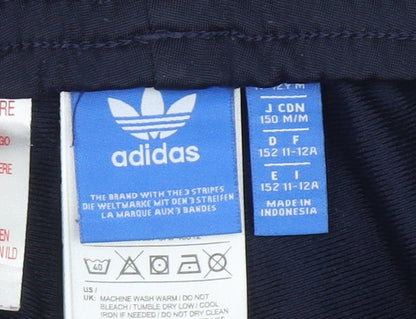 Boys UK Size 11-12 Years adidas Regular Fit Jogger Blue Trousers