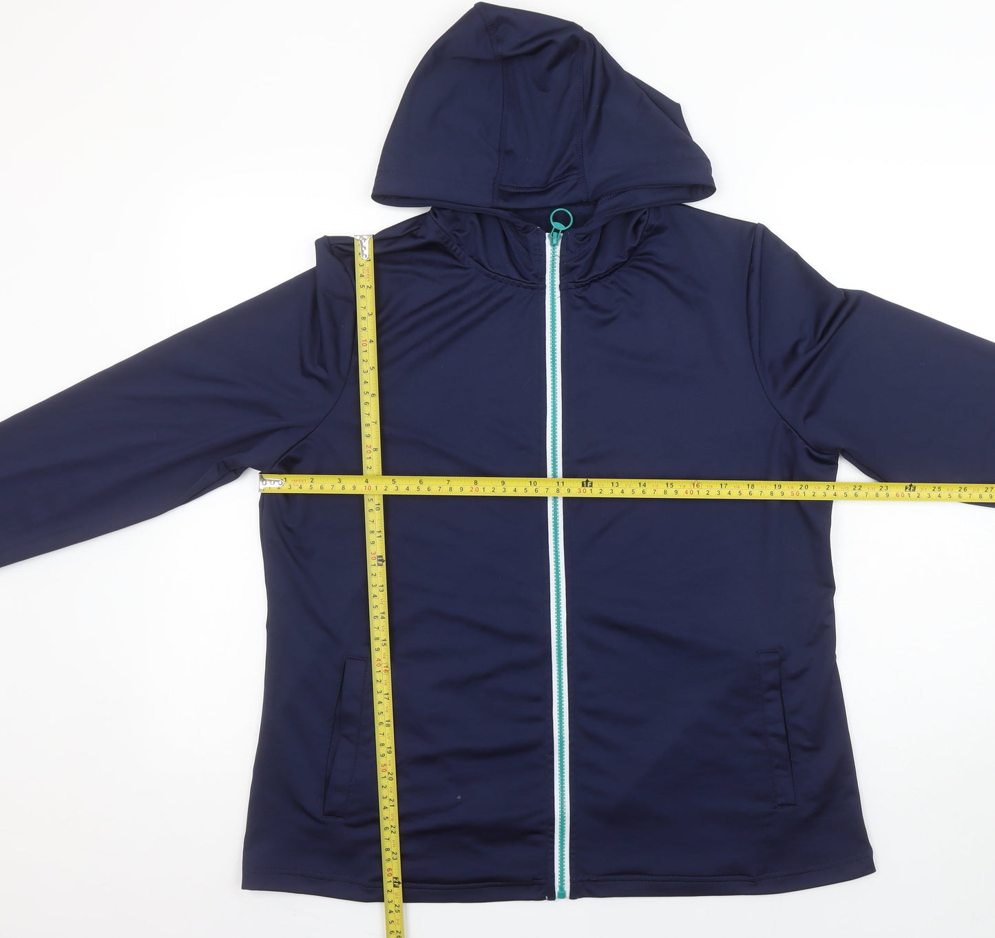 Womens UK Size L Dunnes Stores Blue Full Zip Hoodie