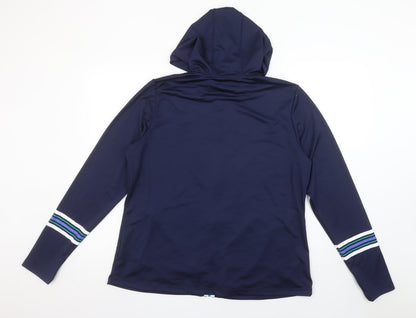 Womens UK Size L Dunnes Stores Blue Full Zip Hoodie