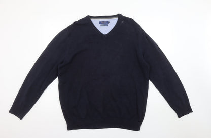 Mens UK Size XL Benetti Blue Pullover Jumper