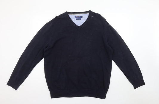 Mens UK Size XL Benetti Blue Pullover Jumper