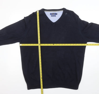 Mens UK Size XL Benetti Blue Pullover Jumper