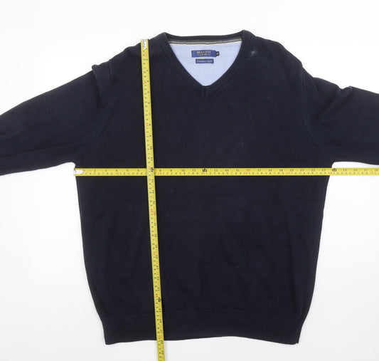 Mens UK Size XL Benetti Blue Pullover Jumper