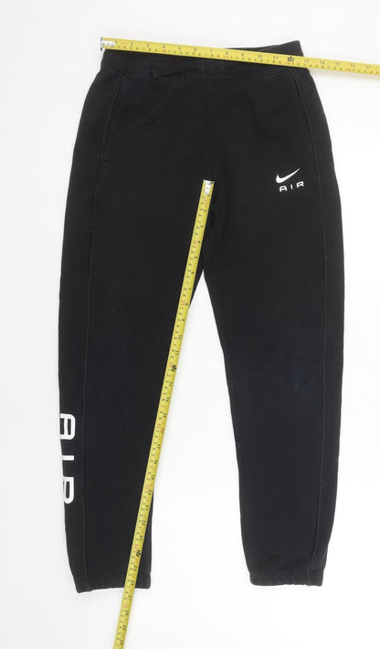 Boys UK Size 14 Years Nike Regular Fit Jogger Black Trousers