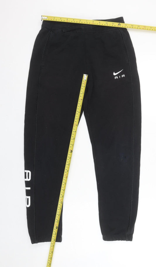 Boys UK Size 14 Years Nike Regular Fit Jogger Black Trousers