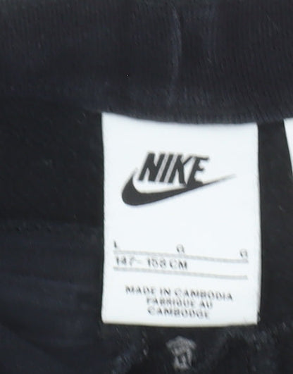 Boys UK Size 14 Years Nike Regular Fit Jogger Black Trousers