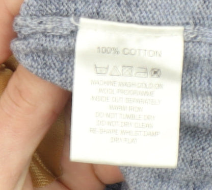 Mens UK Size L 6th Sense Blue Pullover Jumper
