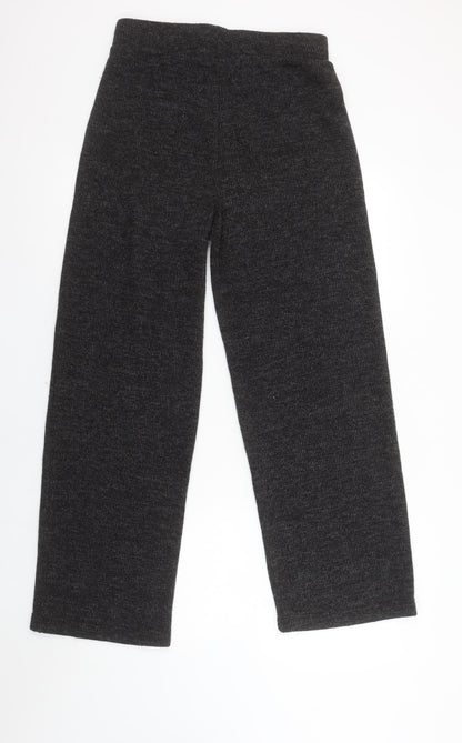 Womens UK Size M Pieces Regular Fit Casual Travel Grey Trousers