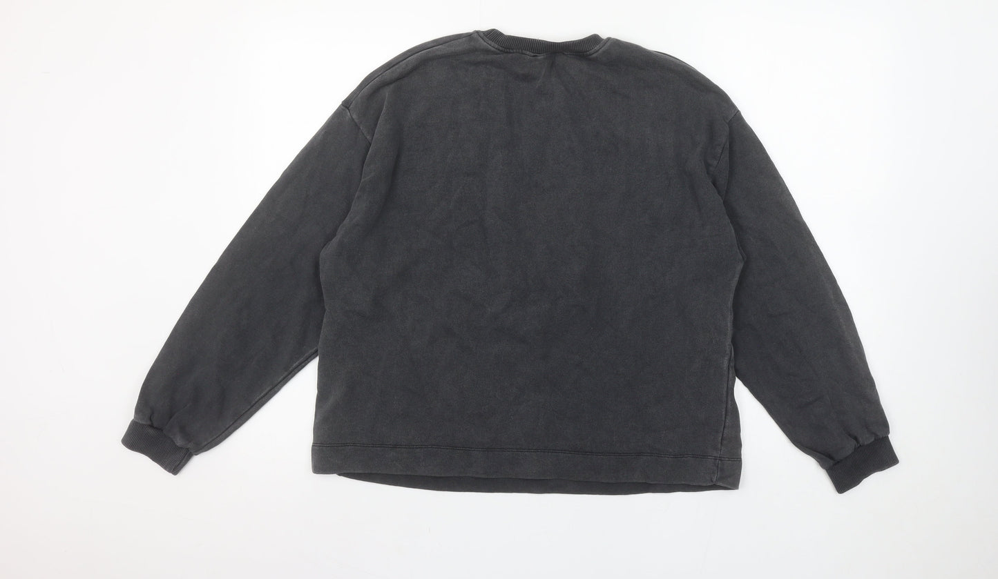 Womens UK Size M Zara Black Pullover Sweatshirt
