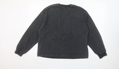 Womens UK Size M Zara Black Pullover Sweatshirt