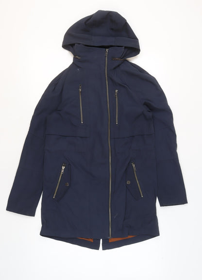 Womens UK Size 6 White Stuff Blue Parka Coat