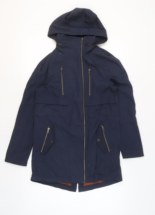 Womens UK Size 6 White Stuff Blue Parka Coat