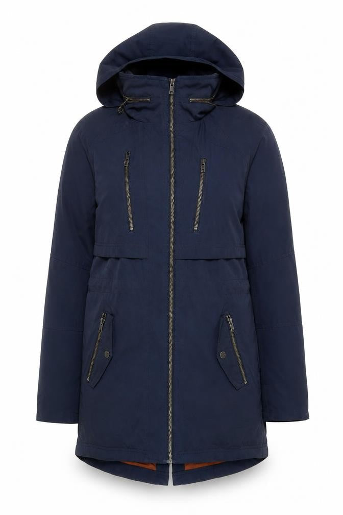 Womens UK Size 6 White Stuff Blue Parka Coat