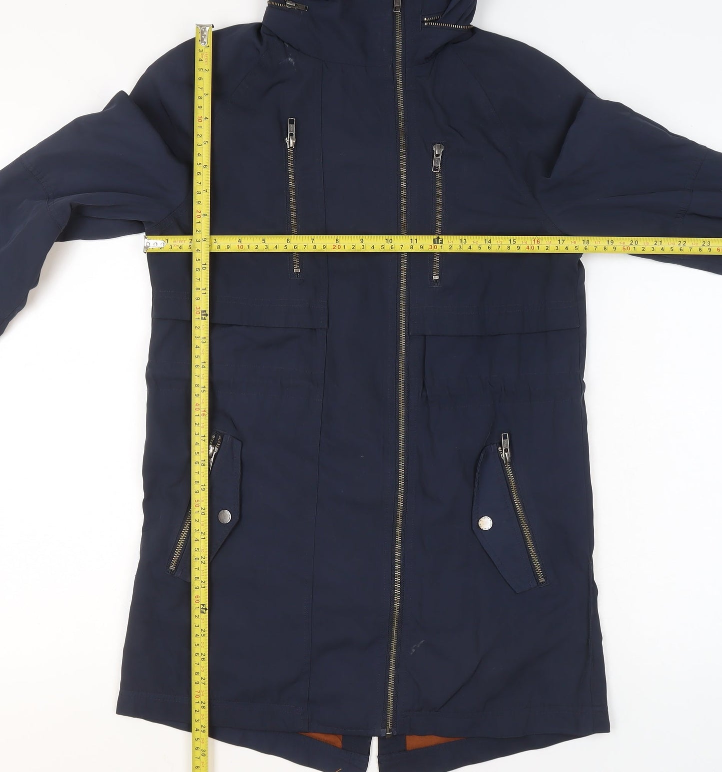 Womens UK Size 6 White Stuff Blue Parka Coat