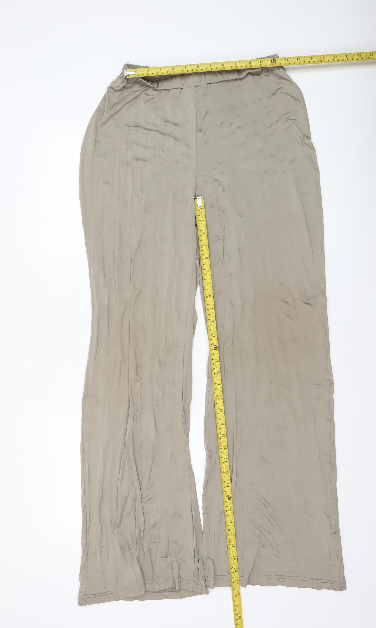 Womens UK Size 14 Master & Margarita Relaxed Fit Casual Travel Beige Trousers