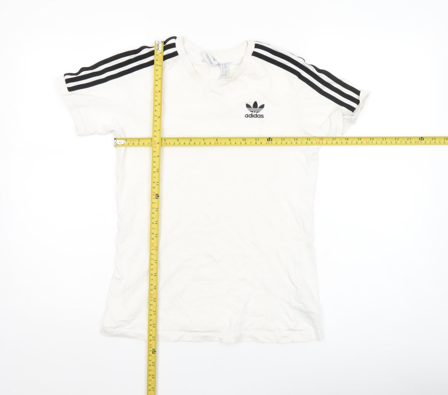 Womens UK Size XS adidas White Basic T-Shirt