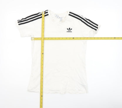Womens UK Size XS adidas White Basic T-Shirt