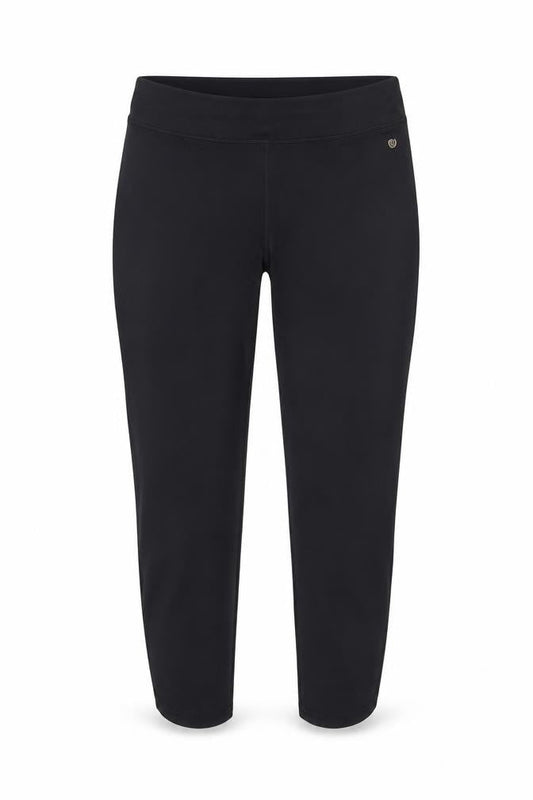 Front view of Dunnes Women Black XL Slim Fit Stretch Activewear Leggings