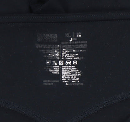 Womens UK Size XL Dunnes Stores Slim Fit Leggings Black Leggings