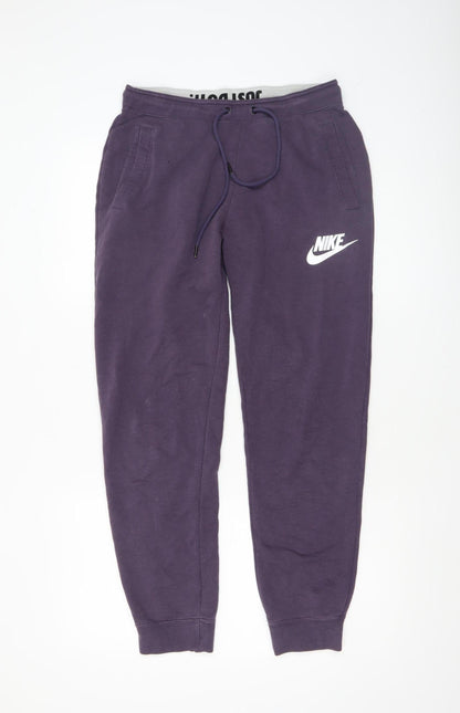 Mens UK Size S Nike Regular Fit Jogger Purple Trousers