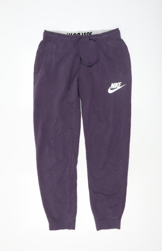 Mens UK Size S Nike Regular Fit Jogger Purple Trousers