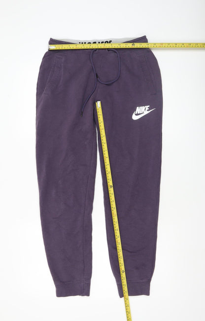 Mens UK Size S Nike Regular Fit Jogger Purple Trousers