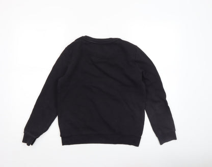 Marks and Spencer Boys Black NASA Logo Pullover Sweatshirt 10-11 Years