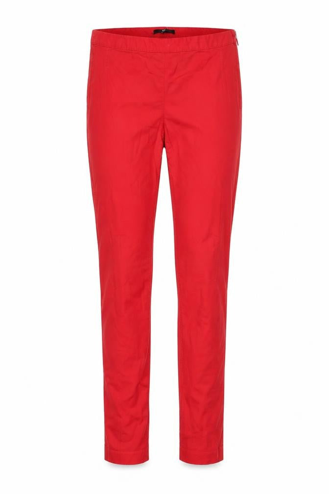 Womens UK Size 8 H&M Slim Fit Casual Travel Red Trousers