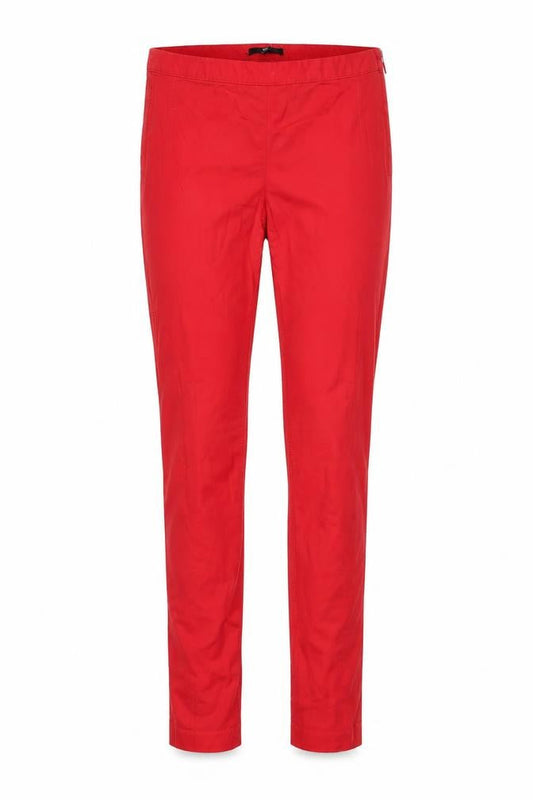 Womens UK Size 8 H&M Slim Fit Casual Travel Red Trousers