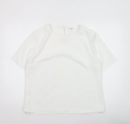 Womens UK Size 12 Lisa & Co. White Basic Blouse