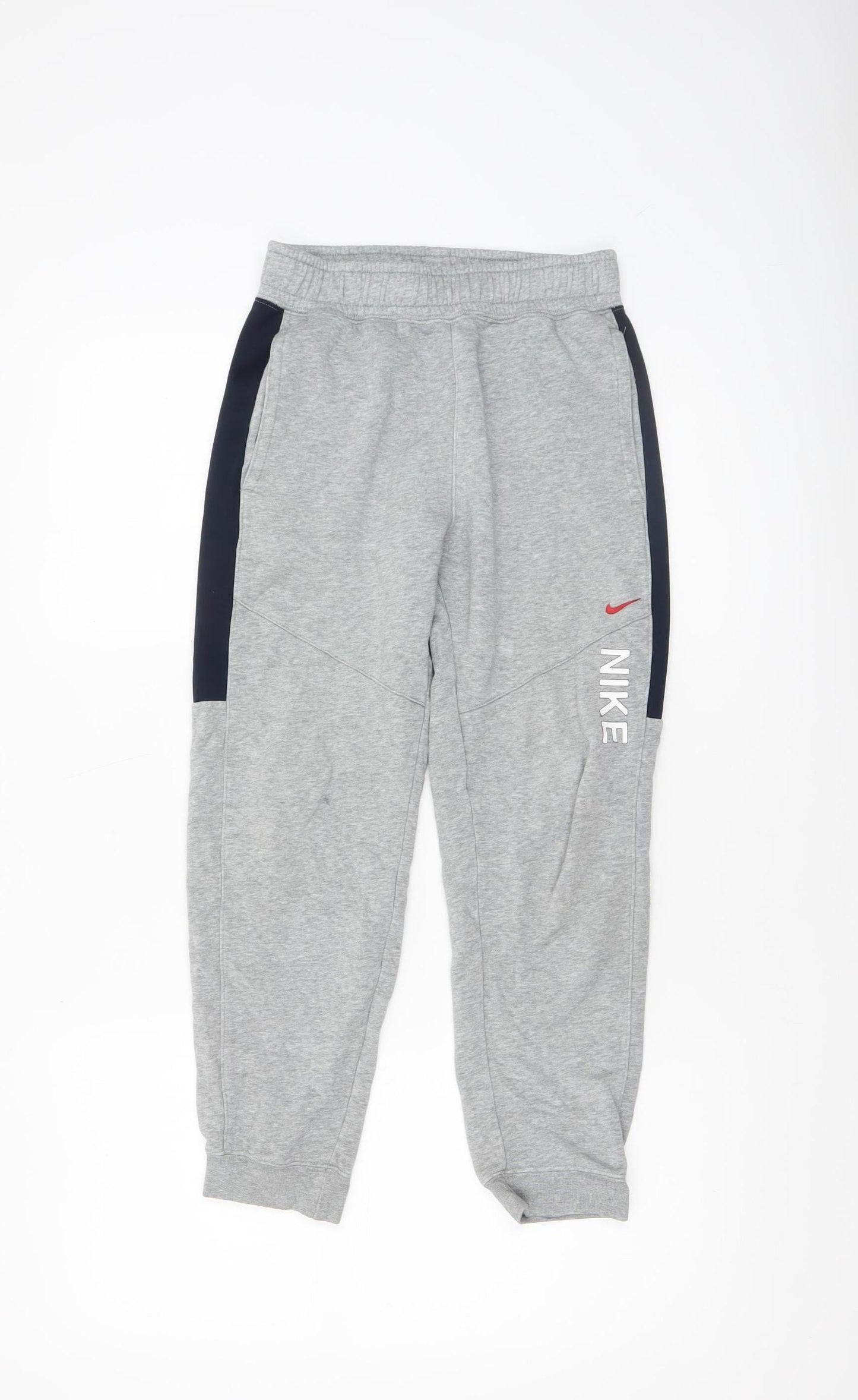 Boys UK Size 10-11 Years Nike Regular Fit Jogger Grey Trousers