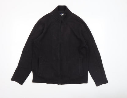 Mens UK Size S Ben Sherman Black Full Zip Jumper