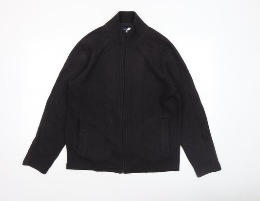 Mens UK Size S Ben Sherman Black Full Zip Jumper