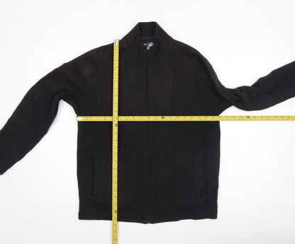 Mens UK Size S Ben Sherman Black Full Zip Jumper