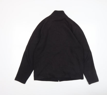 Mens UK Size S Ben Sherman Black Full Zip Jumper