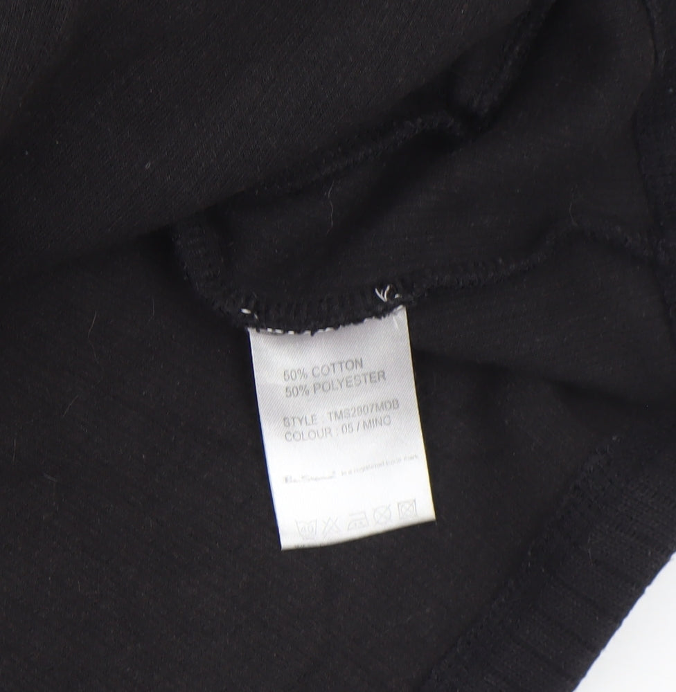 Mens UK Size S Ben Sherman Black Full Zip Jumper
