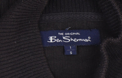 Mens UK Size S Ben Sherman Black Full Zip Jumper