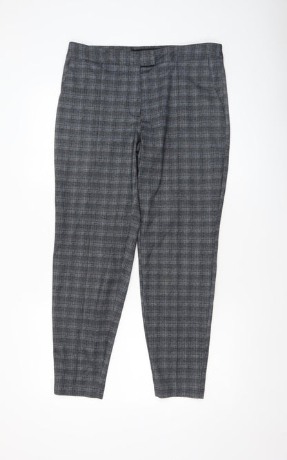 Womens UK Size 12 NEXT Slim Fit Business Casual Workwear Grey Trousers