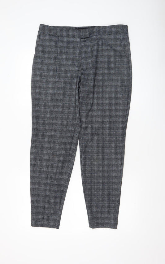 Womens UK Size 12 NEXT Slim Fit Business Casual Workwear Grey Trousers