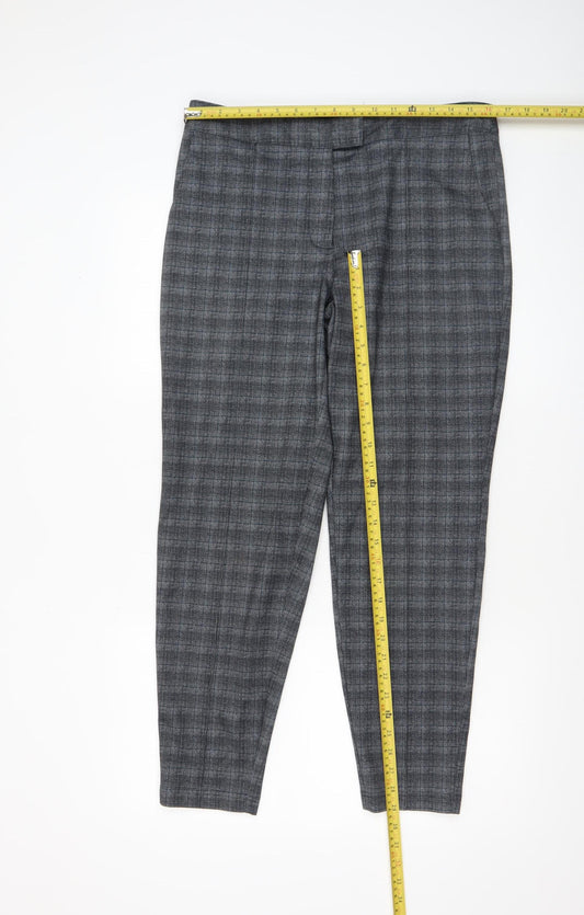 Womens UK Size 12 NEXT Slim Fit Business Casual Workwear Grey Trousers