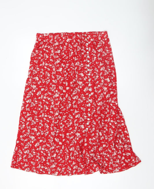 Womens UK Size M Monsoon A-Line Chiffon Skirt